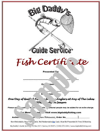 Big Daddy's Guide Service 2 Person Gift Certificate