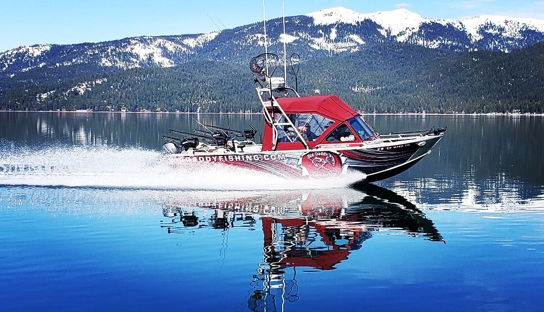 A beautiful spring day at Lake Almanor with Big Daddy's Guide Service www.bigdaddyfishing.com